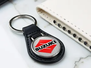 Suzuki Llaveros para Hombres Cuero Robusto Sensación Carrera